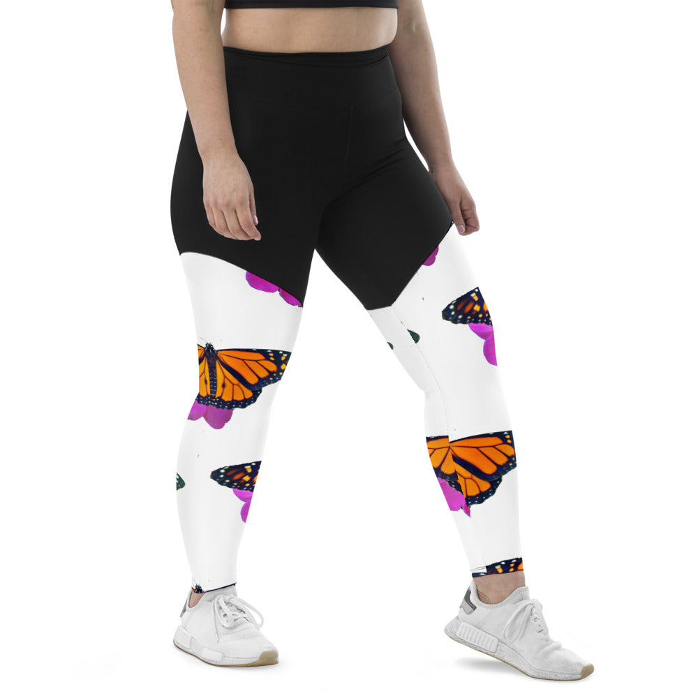 Marco the Monarch Butterfly Sports Leggings